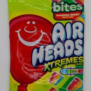 airheads xtremes candy bites rainbow berry – 6 oz bag | sour chewy candy