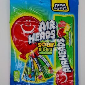 airheads sour assorted flavors – 8 bars, 0.55 oz | tangy chewy candy