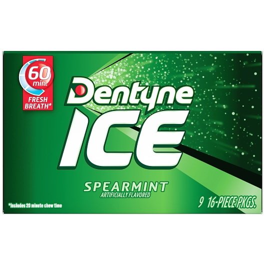 dentyne ice spearmint sugar free gum – 9 packs of 16 pieces | long lasting fresh breath dentyne ice spearmint sugar free gum – 9 packs of 16 pieces | long lasting fresh breath