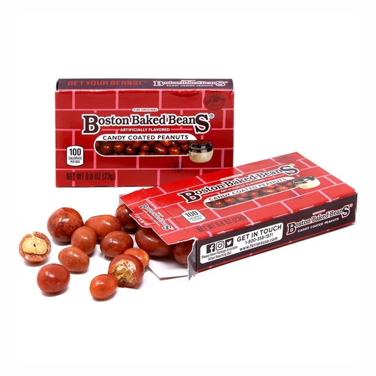boston baked beans candy coated peanuts – 24 pack of 0.8 oz boxes | classic sweet & crunchy candy boston baked beans candy coated peanuts – 24 pack of 0.8 oz boxes | classic sweet & crunchy candy