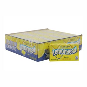 lemonhead original lemon hard candy – 24 pack of 0.8 oz treat size boxes | tangy sweet & sour candy