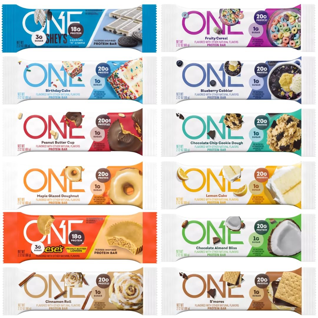one protein bars – 12 count, 8 flavors. one protein bars – 12 count, 8 flavors.
