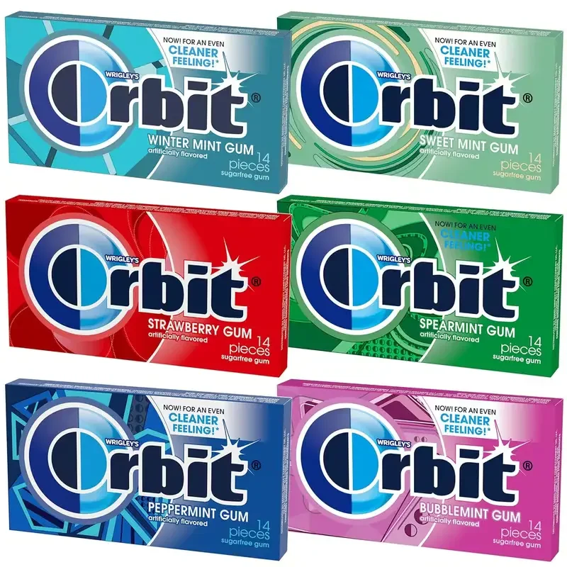 wrigley's orbit sugarfree gum – 12 pack 14 pieces each | bulk gum box wrigley's orbit sugarfree gum – 12 pack 14 pieces each | bulk gum box