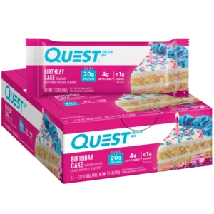 quest protein bar birthday cake 12